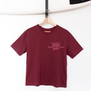 Remera Energy Flows Bordó
